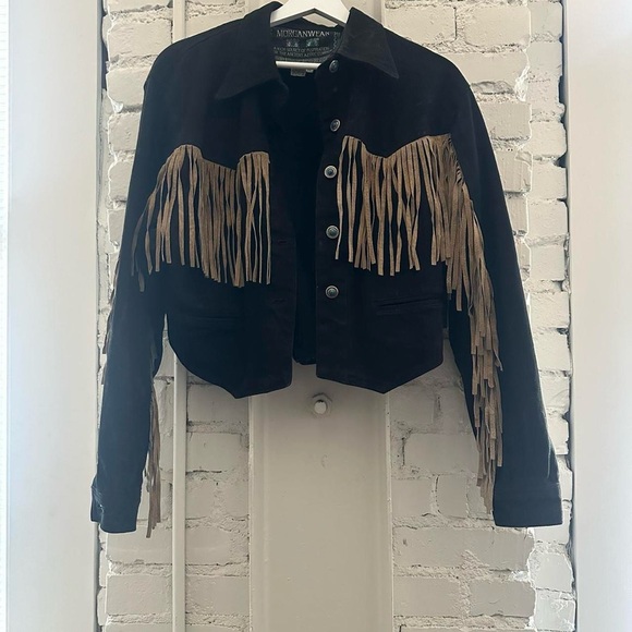 Vintage Morganwear Black Denim Jacket - Picture 4 of 8